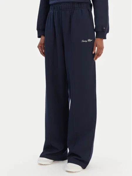 Tommy Hilfiger Spodnji del trenirke Script Mornarsko modra