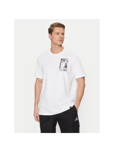 Adidas T-Shirt Messi Icon Graphic Regular Fit λευκό