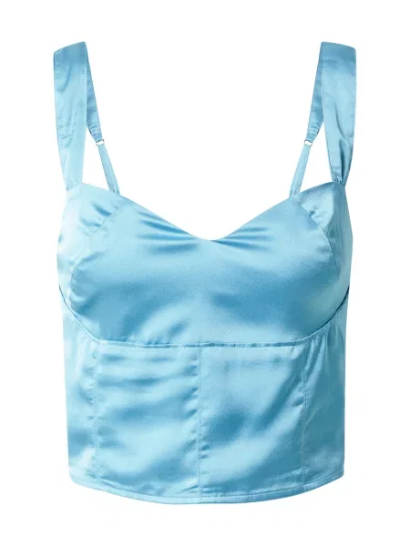 Abercrombie & Fitch Top deschis albastru
