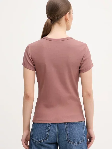 Calvin Klein Jeans T-shirt z brązowa