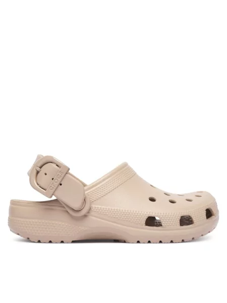 Crocs Papucs Classic Enamel Buckle Clog bézs