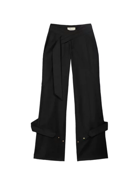 Pantaloni Blumarine cu bretele negru