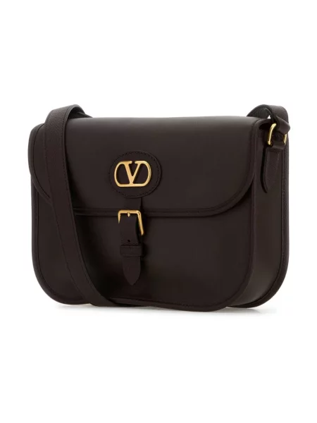 Torba crossbody Valentino Garavani skórzana brązowa