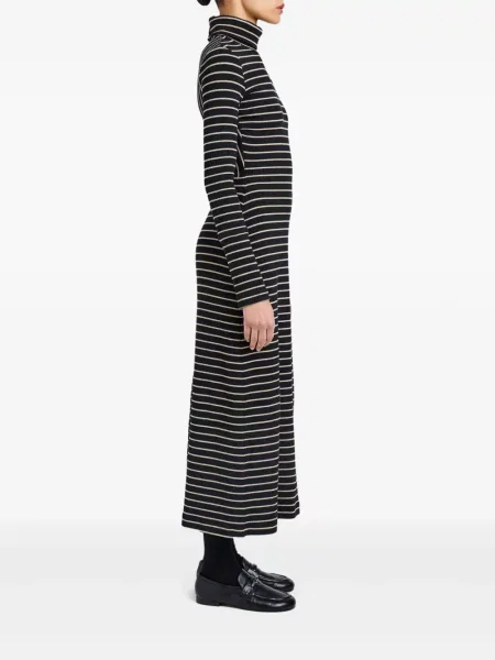 Rochie midi Proenza Schouler White Label cu dungi până la genunchi de costum alb