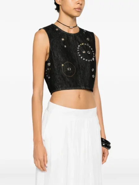 Top Chloé negru