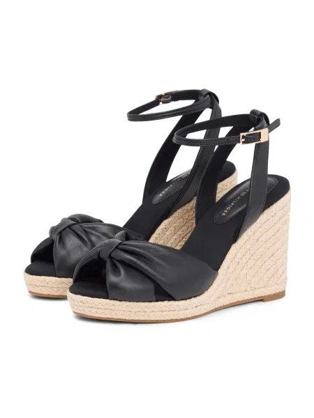 TOMMY HILFIGER Sandali s paščki črna