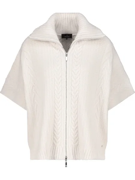 Monari Geacă tricotată Monari lână alb