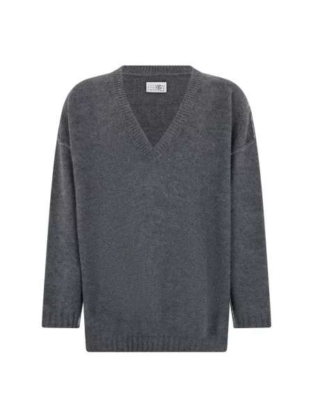 Maison Margiela sweter z wełną szary