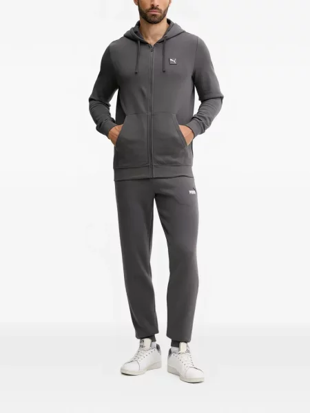 Hanorac cu glugă Puma cu cordon gri