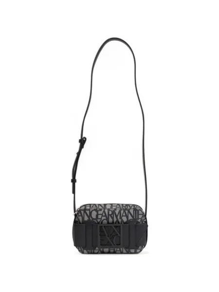 ARMANI EXCHANGE Geantă de umăr gri / negru bej