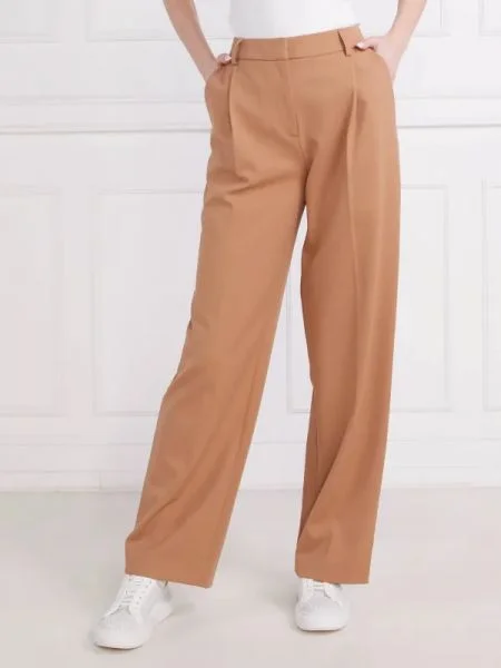 Samsøe Samsøe Pantaloni | Straight fit maro