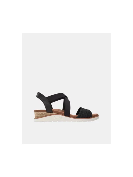 Boho sandály Skechers černé