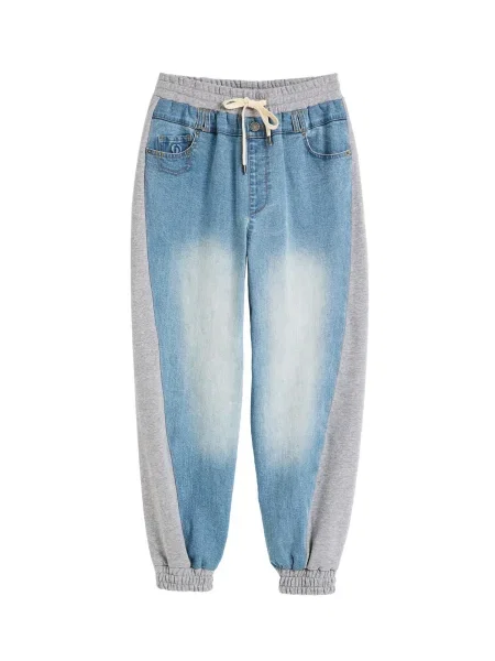 Desigual Pantaloni albastru denim / amestecat gri