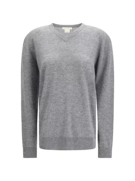 Top The Row cu decolteu în V gri