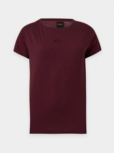 BOSS Tricou C_Elove burgundy roșu