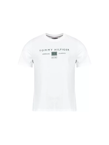 Tommy Hilfiger Majica Brand Love bela