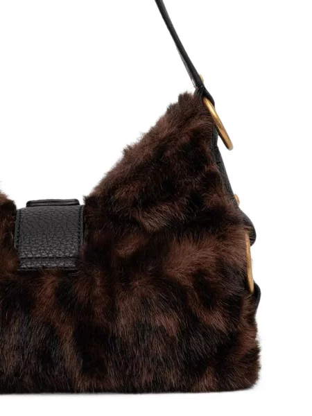 Geantă shopper Guess cu imagine cu model leopard maro