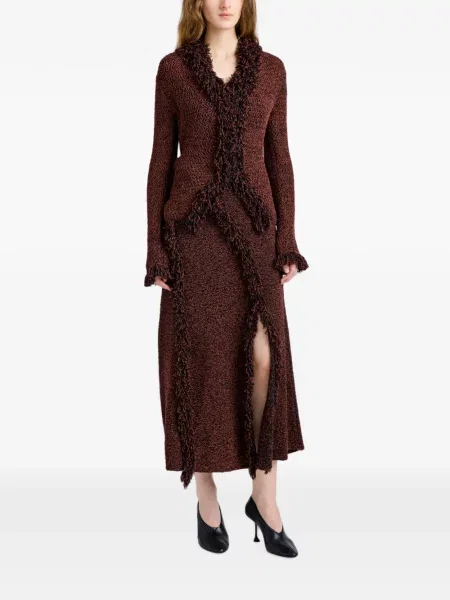 Rochie Proenza Schouler din jacard maro