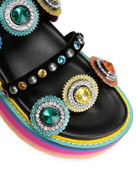 Кожаные босоножки Kurt Geiger London на платформе