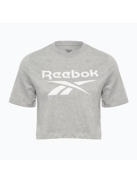 Tričko Reebok Identity Big Logo Crop Tee medium grey heather šedé