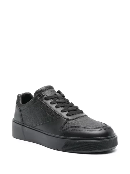 Sneakerși Calvin Klein din piele negru