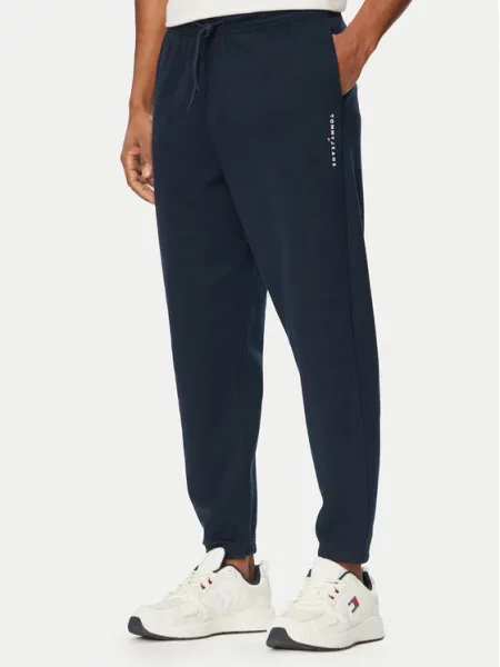 Tommy Jeans Παντελόνι φόρμας Linear Σκούρο μπλε