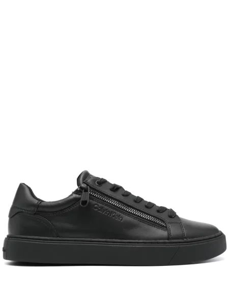 Sneakerși Calvin Klein din piele negru
