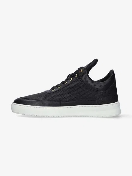 Kožené tenisky Filling Pieces Low Top Aten černé