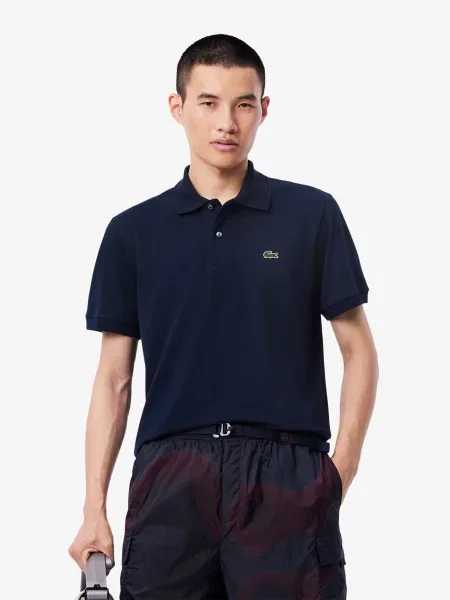 Поло Lacoste синій