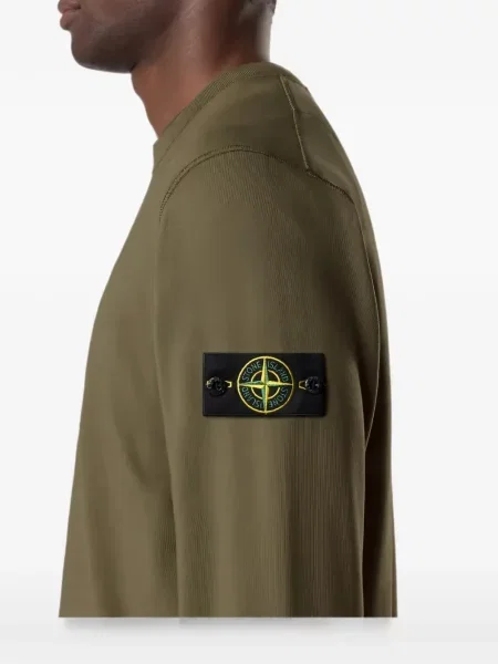 Hanorac Stone Island cu strasuri verde