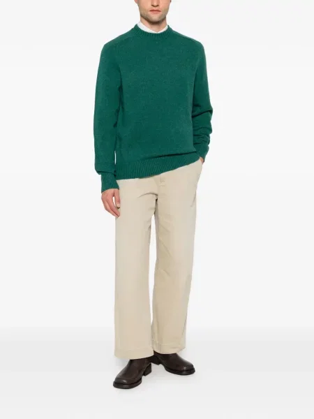 Pulover Barbour cu decolteu rotund verde