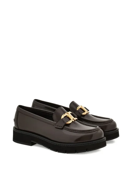 Loafersy Ferragamo hnedá
