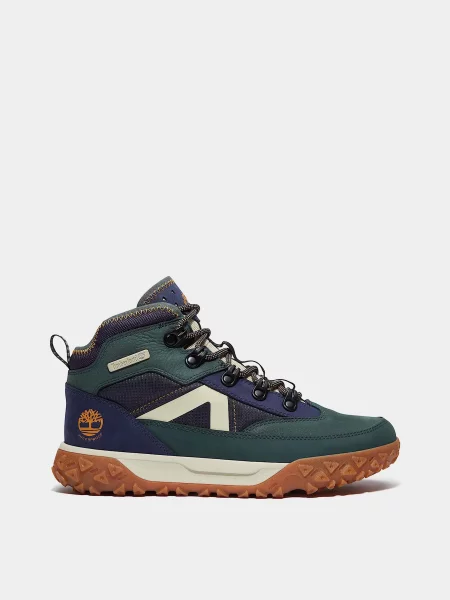 Дитячі Черевики аутдор Timberland GREENSTRIDE MOTION 6 WPF синьо-зелений нубук/текстиль зелені