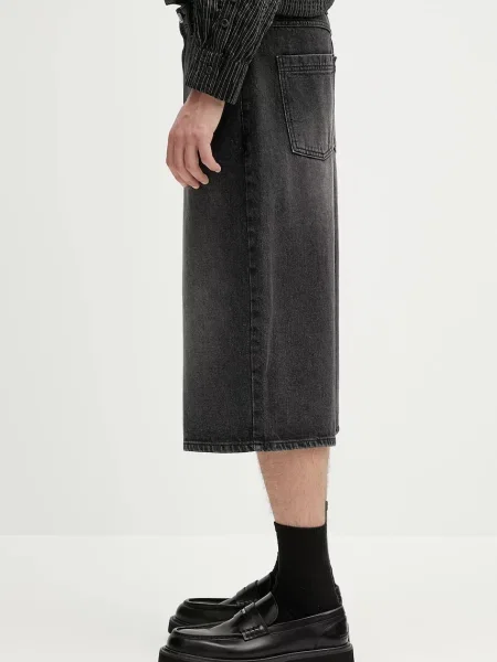 Τζιν σορτς Ader Error Apparel-Bottom ανδρικό μαύρο