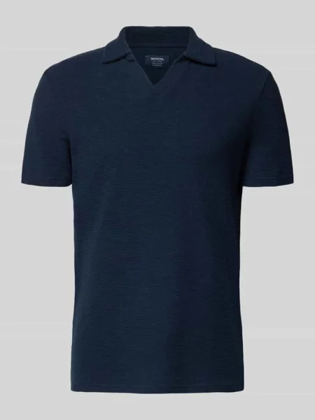 Koszulka polo o kroju regular fit z mieszanki bawełny Mcneal granatowe