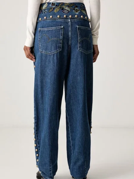 Farm Rio jeansy relaxed fit niebieskie
