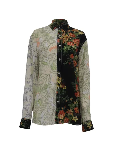 Cămașă Jw Anderson cu model floral cu imagine alb