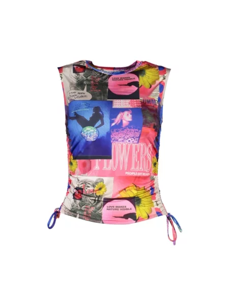 Top Desigual niebieski
