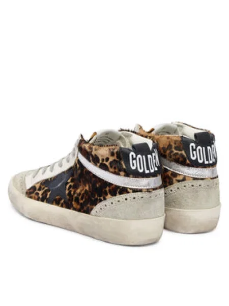 Laisvalaikio batai GOLDEN GOOSE Mid Star Classic Ruda auksinė