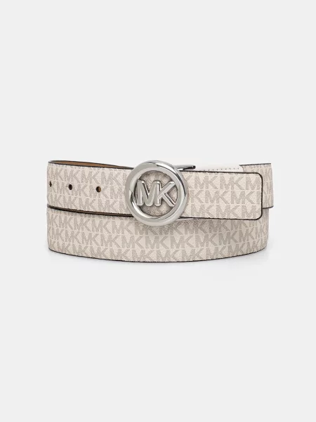 MICHAEL Michael Kors pásek dámský z imitace kůže béžový