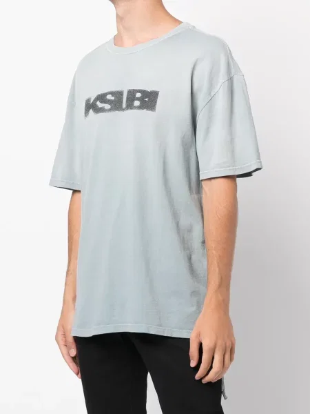 Tricou Ksubi cu imagine albastru