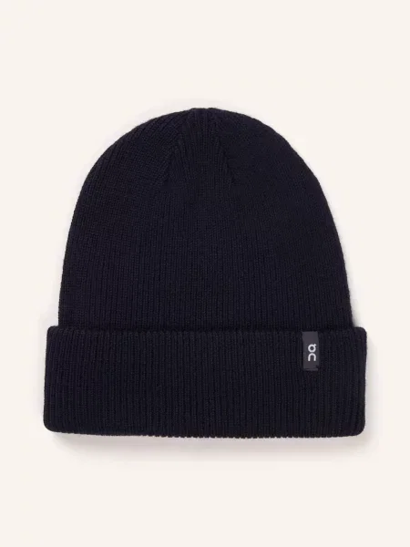 Czapka On Merino Beanie Midnight Universal granatowa