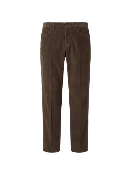 Pantaloni Incotex de catifea cord maro