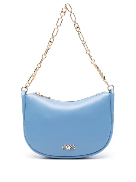 Krajkové květinové džínové šortky Michael Michael Kors na platformě modré