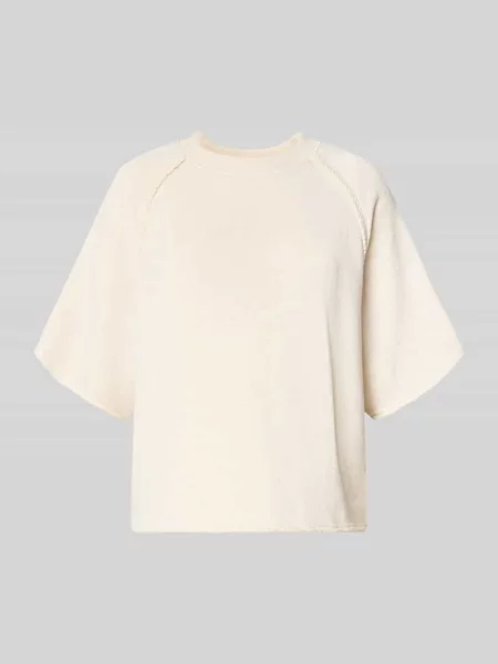 Bluza o kroju regular fit z mieszanki bawełny model C_ELEA' Boss Orange beżowa