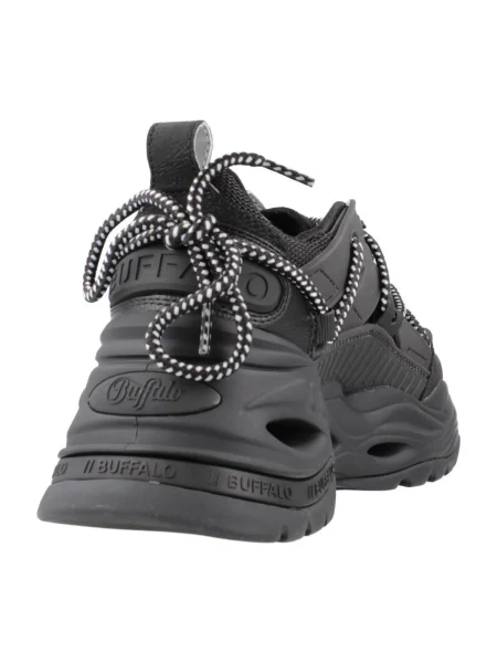 Pantofi Buffalo din dantelă negru