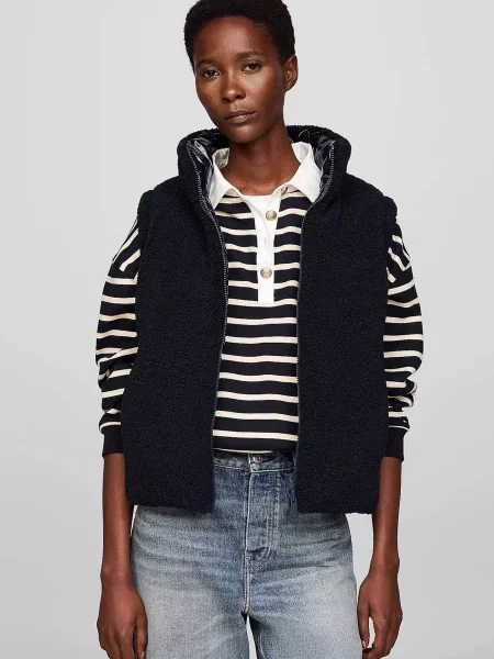 Пуховий жилет Tommy Hilfiger Тедді синій