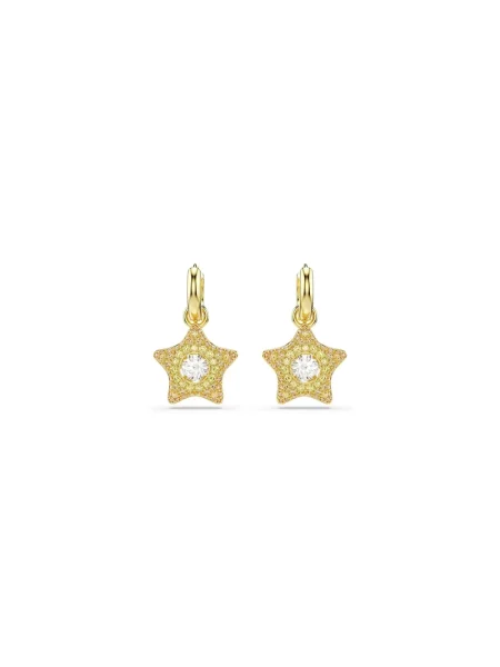 Swarovski kolczyki pozłacane z cyrkonią SUBLIMA żółte