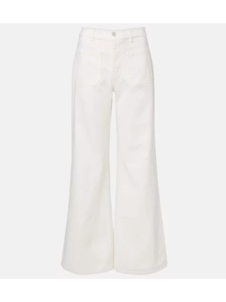 Jeansy dzwony Nili Lotan z wysoką talią niebieskie