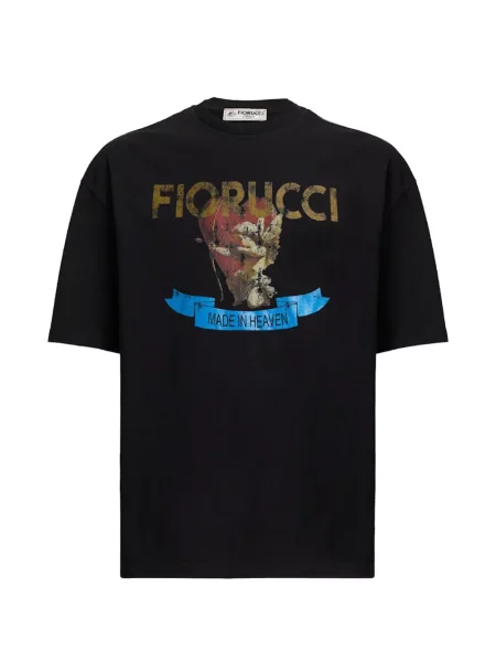 Póló Fiorucci nyomtatás fekete